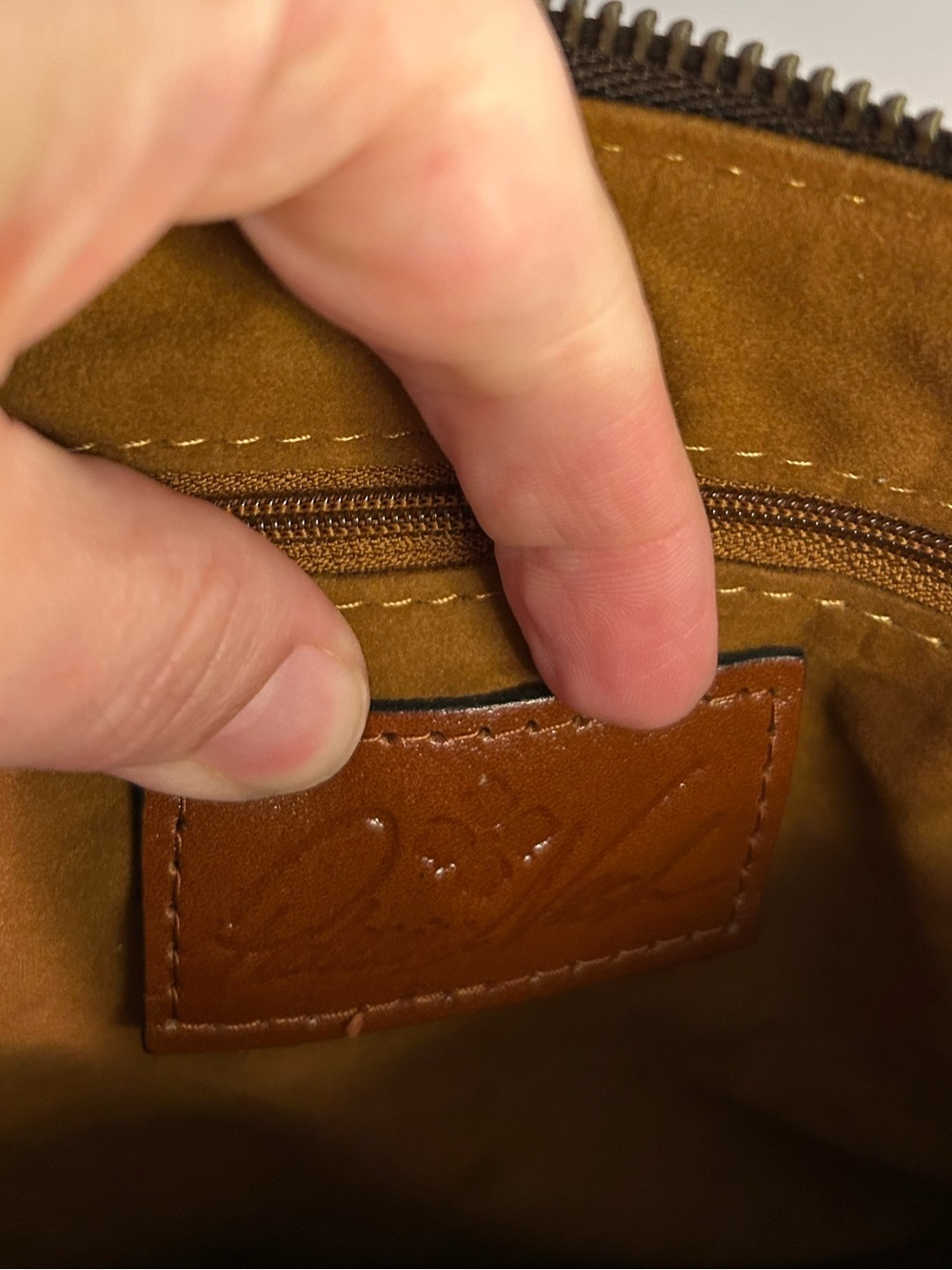 Patricia Nash Avellino Cognac Leather Crossbody Bag Vintage Buckle Purse ✈️ 🇯🇵 - Picture 12 of 12